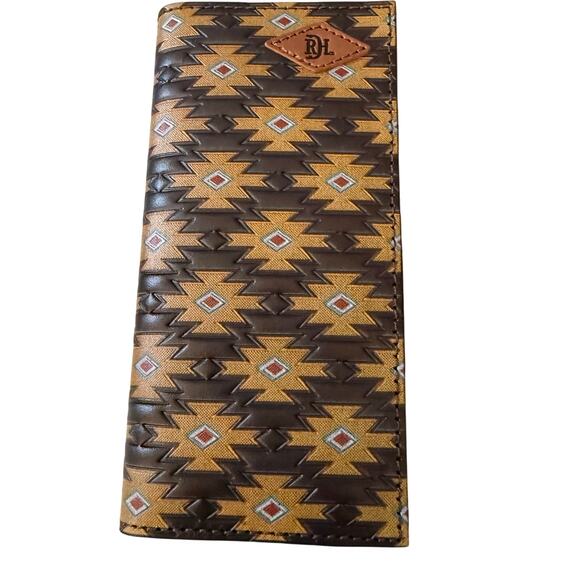 Red Dirt Hat Company Southwest Leather Rodeo Wallet, NWT - Picture 2 of 9